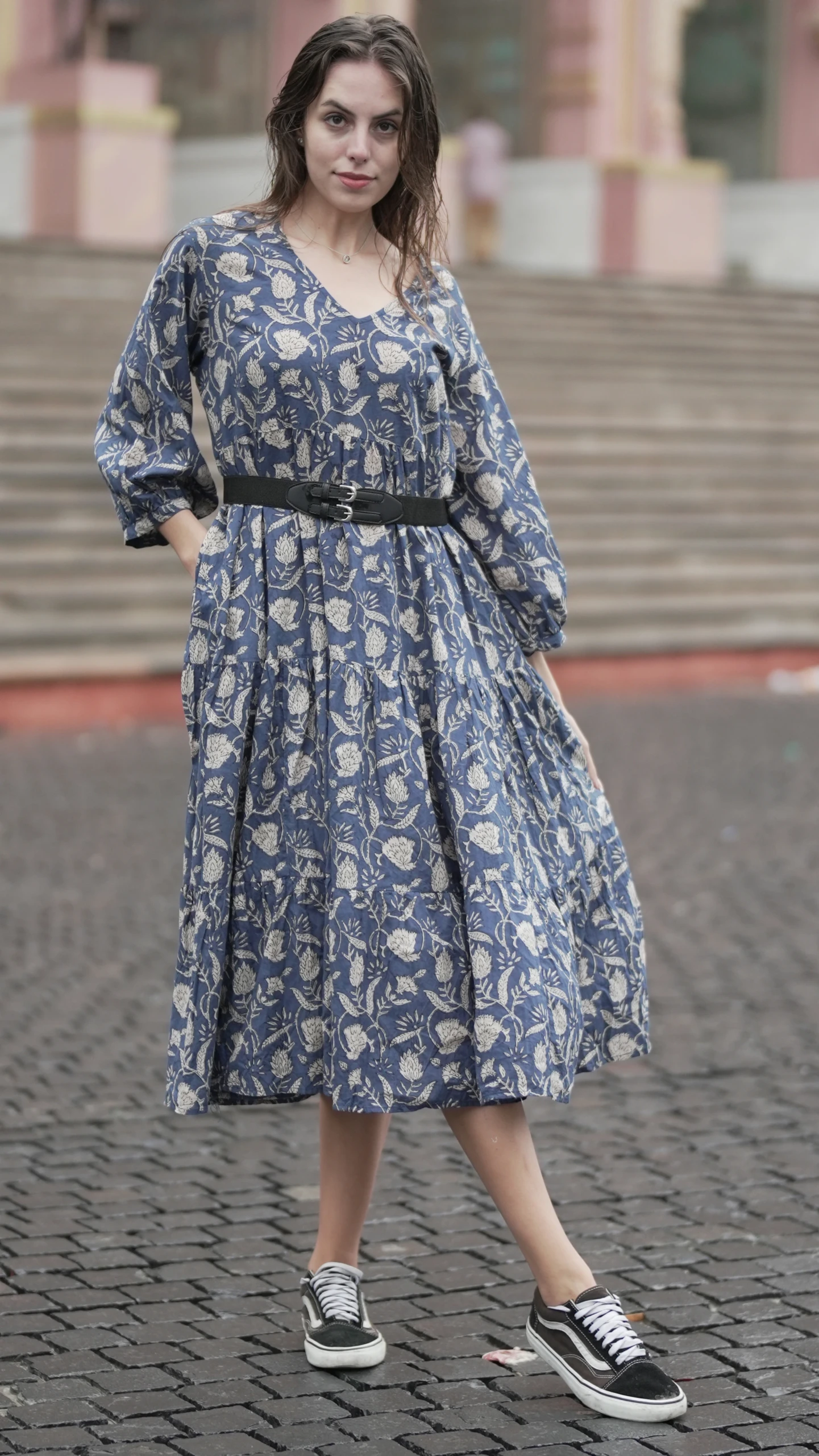 Sarah Frill Mid Dress